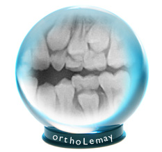 Les radiographies sont une boule de cristal prédisant l'avenir de l'éruption dentaire.